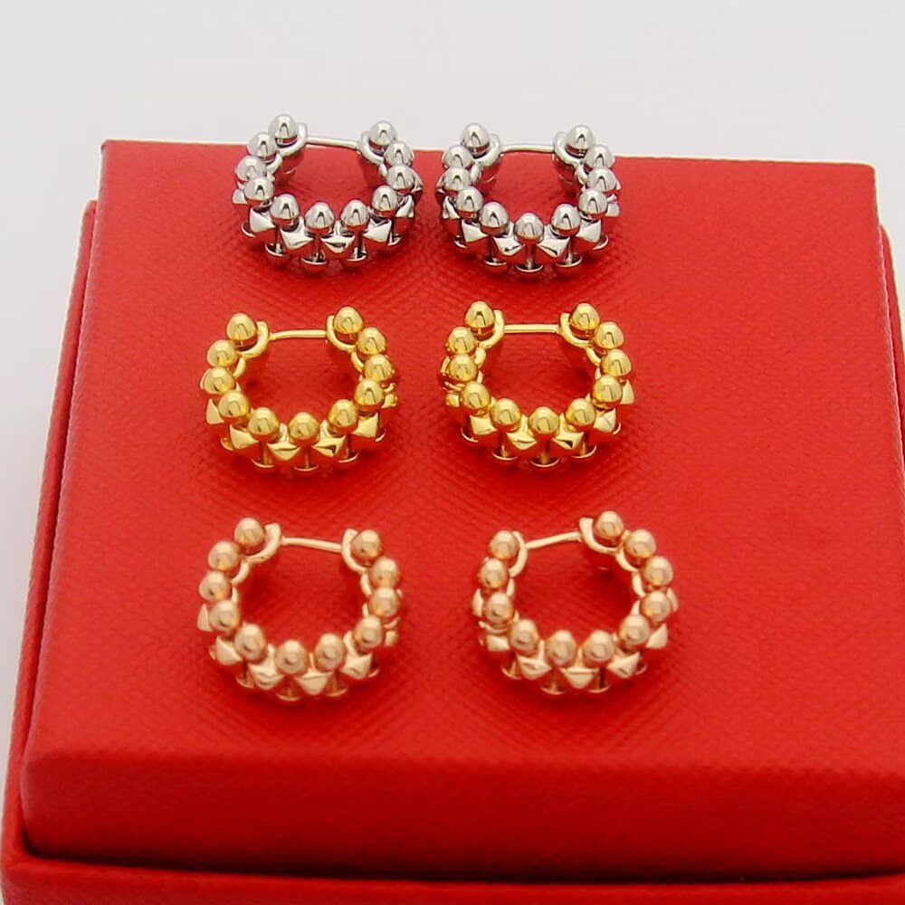 Cartier Clash de Cartier earrings Available in 18k yellow gold 18k rose gold and 18k white gold no gemstones 12mm outer diameter
