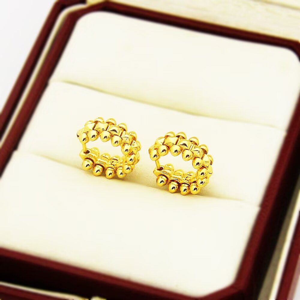 Cartier Clash de Cartier earrings Available in 18k yellow gold 18k rose gold and 18k white gold no gemstones 12mm outer diameter