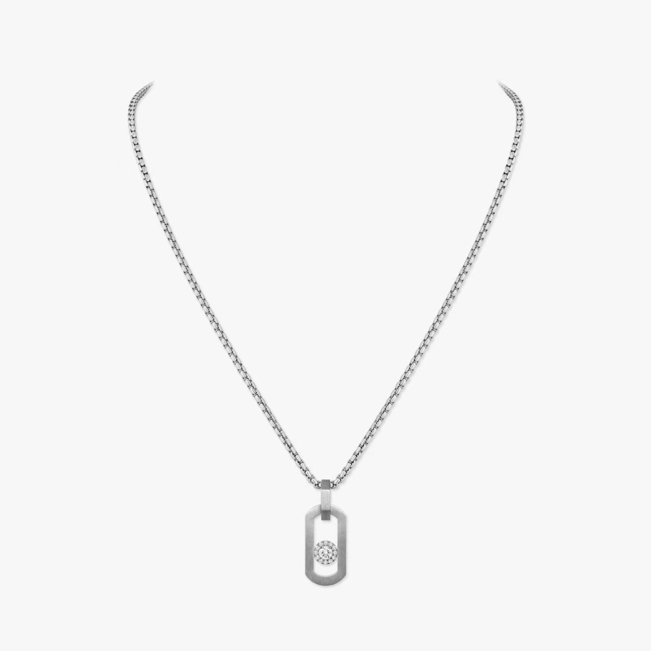 Messika My Move necklace 18k yellow gold with clear diamonds 18k white gold with clear diamonds 45cm