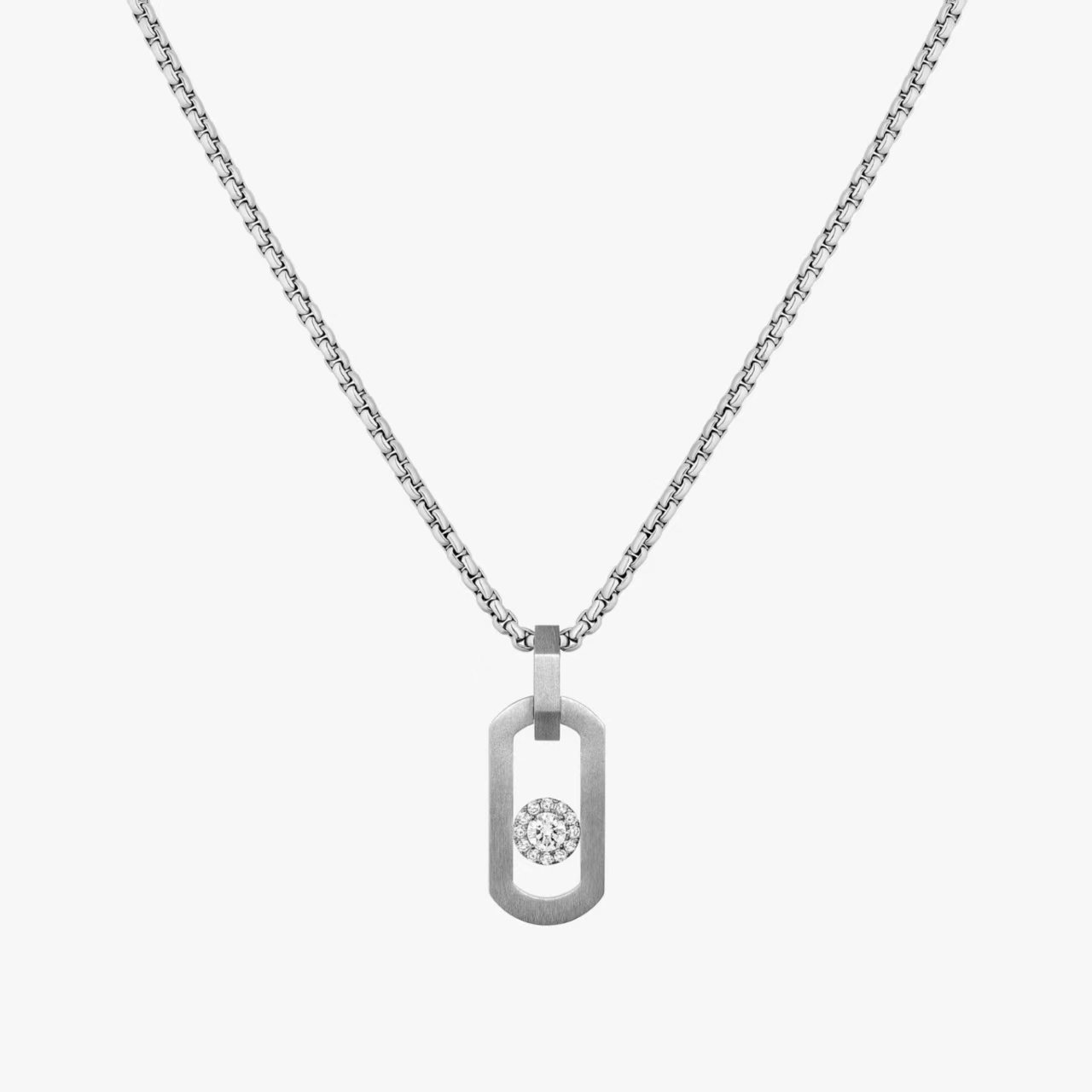 Messika My Move necklace 18k yellow gold diamond 18 inches