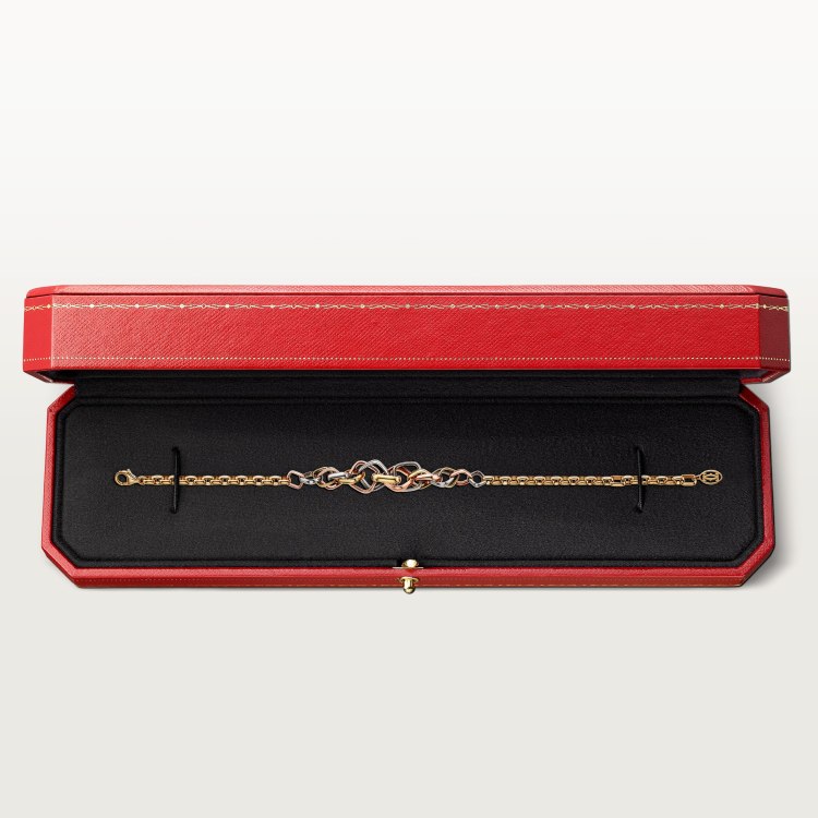 Cartier Trinity bracelet 18k yellow gold 18k rose gold 18k white gold adjustable 16-19cm