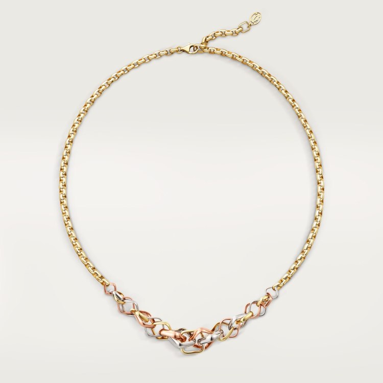 Cartier Trinity necklace 18k yellow gold 18k rose gold 18k white gold 43cm