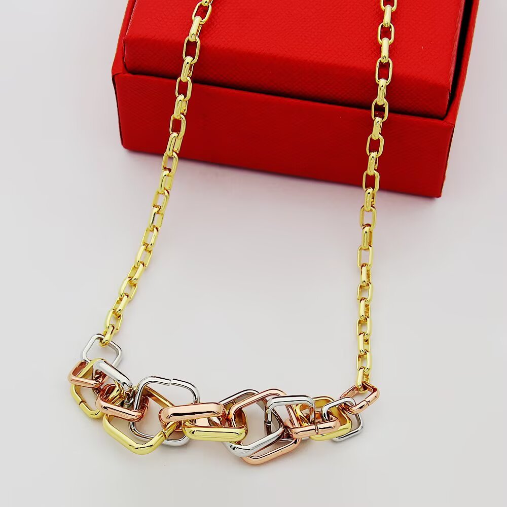 Cartier Trinity necklace 18k yellow gold 18k rose gold 18k white gold 43cm