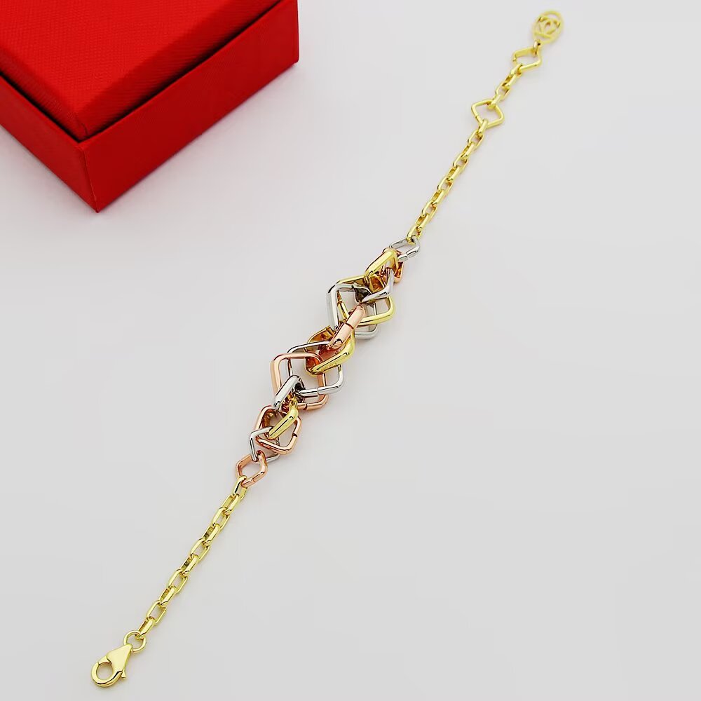 Cartier Trinity bracelet 18k yellow gold 18k rose gold 18k white gold adjustable 16-19cm