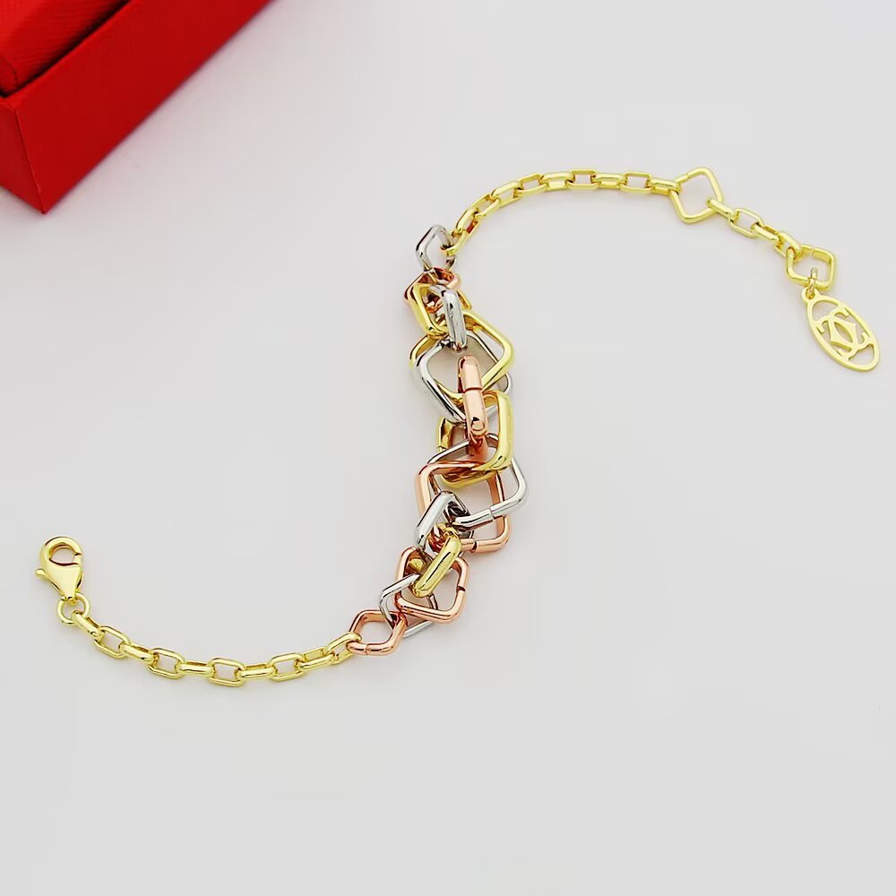 Cartier Trinity bracelet 18k yellow gold 18k rose gold 18k white gold adjustable 16-19cm