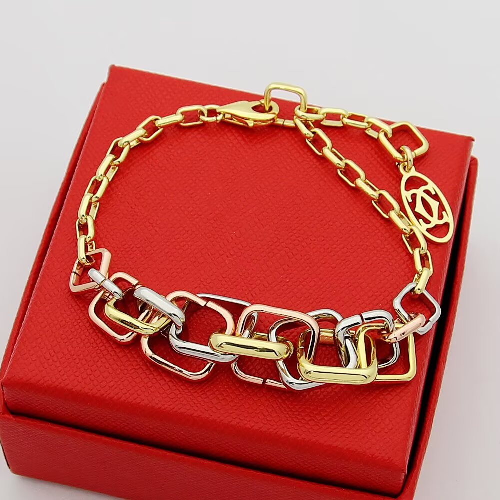 Cartier Trinity bracelet 18k yellow gold 18k rose gold 18k white gold adjustable 16-19cm