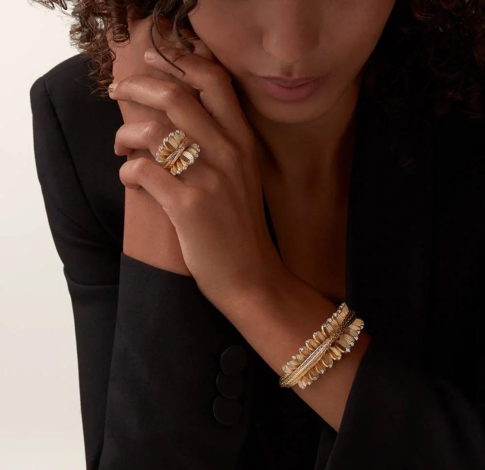 Cartier Grain de Cafe ring silver-toned metal 7