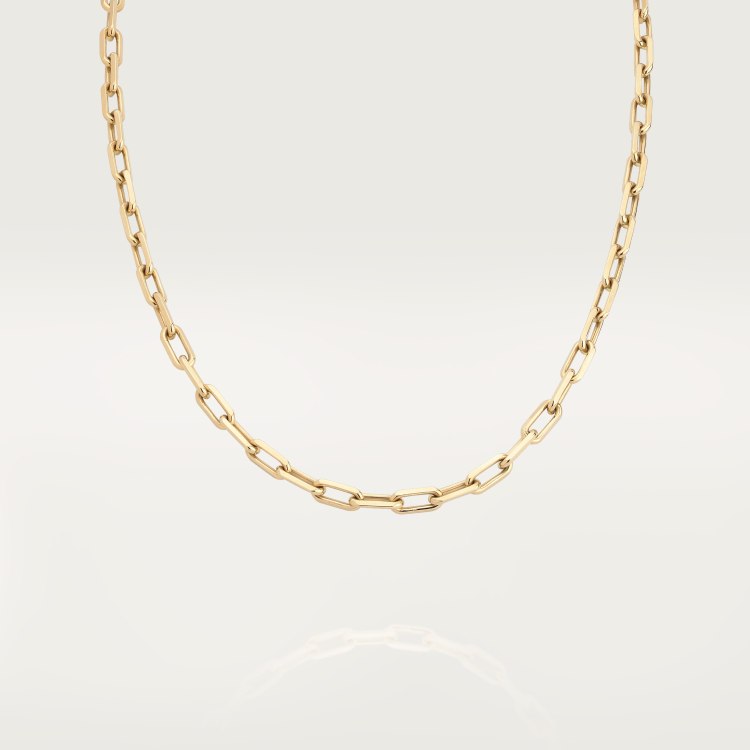 Cartier Santos de Cartier Chain Necklace necklace 18k yellow gold no gemstones 45cm