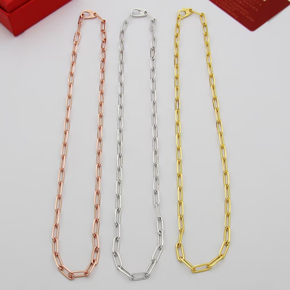 Cartier Santos de Cartier Chain Necklace necklace 18k yellow gold no gemstones 45cm