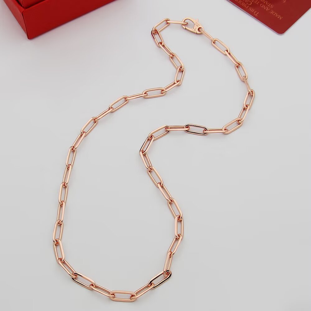 Cartier Santos de Cartier Chain Necklace necklace 18k yellow gold no gemstones 45cm