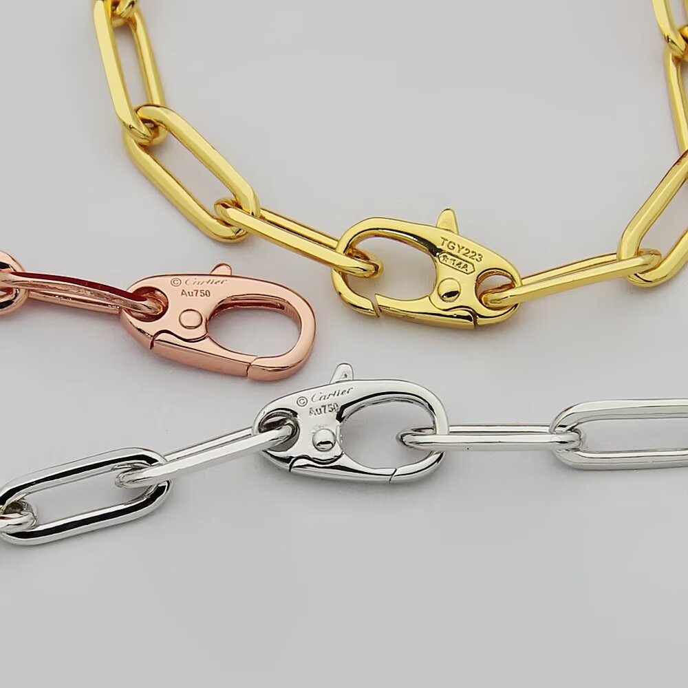 Cartier Santos de Cartier Chain Necklace necklace 18k yellow gold no gemstones 45cm