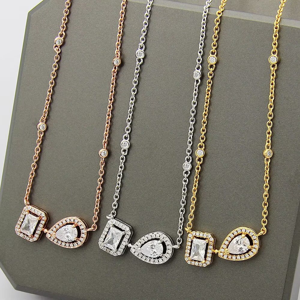 Messika My Twin Toi Moi necklace Yellow gold with clear diamonds 42cm