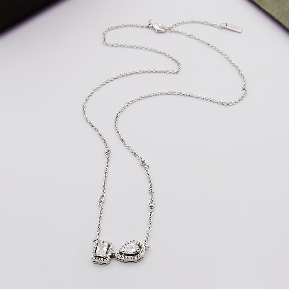 Messika My Twin Toi Moi necklace Yellow gold with clear diamonds 42cm
