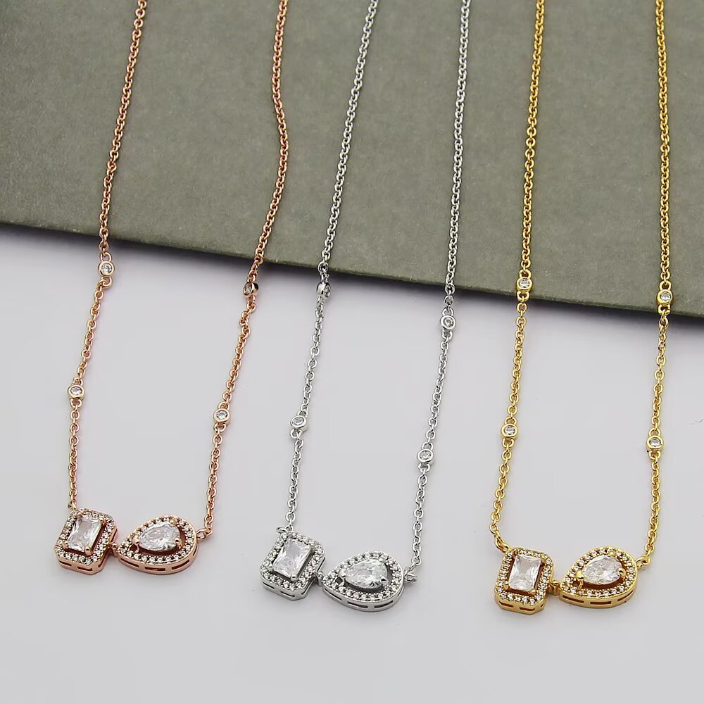 Messika My Twin Toi Moi necklace Yellow gold with clear diamonds 42cm