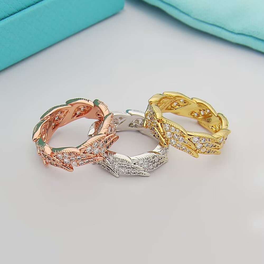 Tiffany Tiffany Victoria Vine Band Ring ring 18k yellow gold with round brilliant diamonds 6