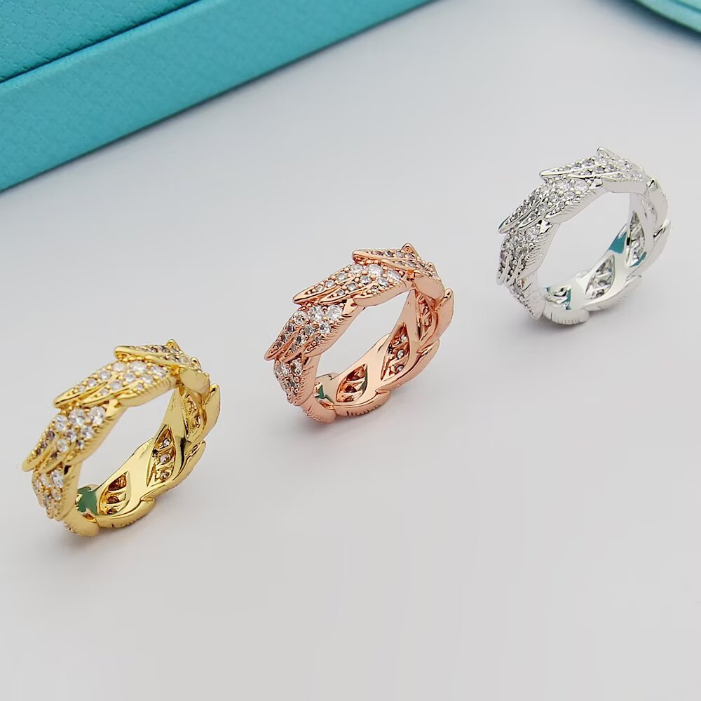 Tiffany Tiffany Victoria Vine Band Ring ring 18k yellow gold with round brilliant diamonds 6