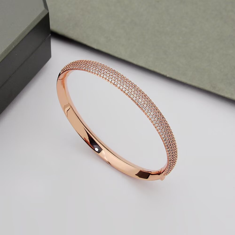 Messika Gatsby bracelet Yellow gold rose gold white gold with pave white diamonds 17cm