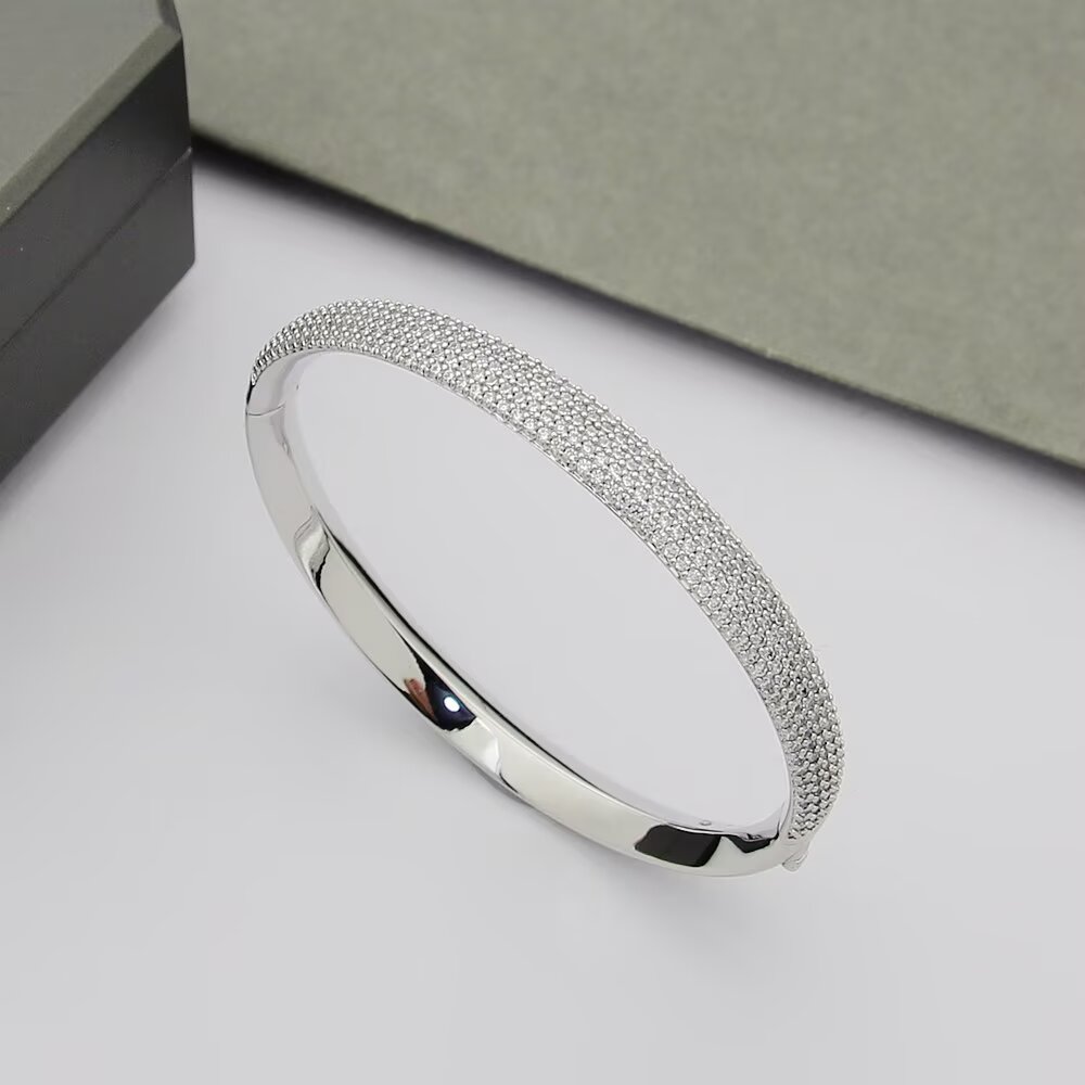 Messika Gatsby bracelet Yellow gold rose gold white gold with pave white diamonds 17cm