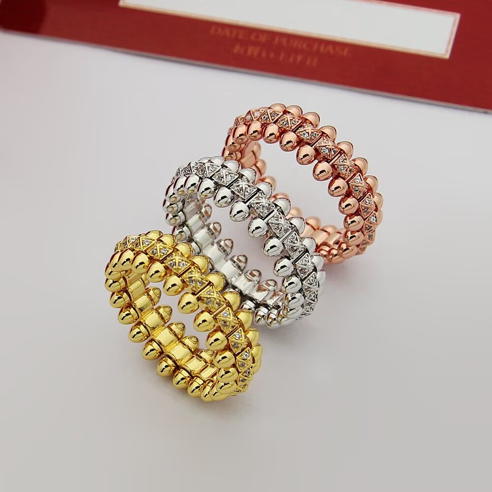 Cartier Clash de Cartier ring rose gold with clear diamond accents 7