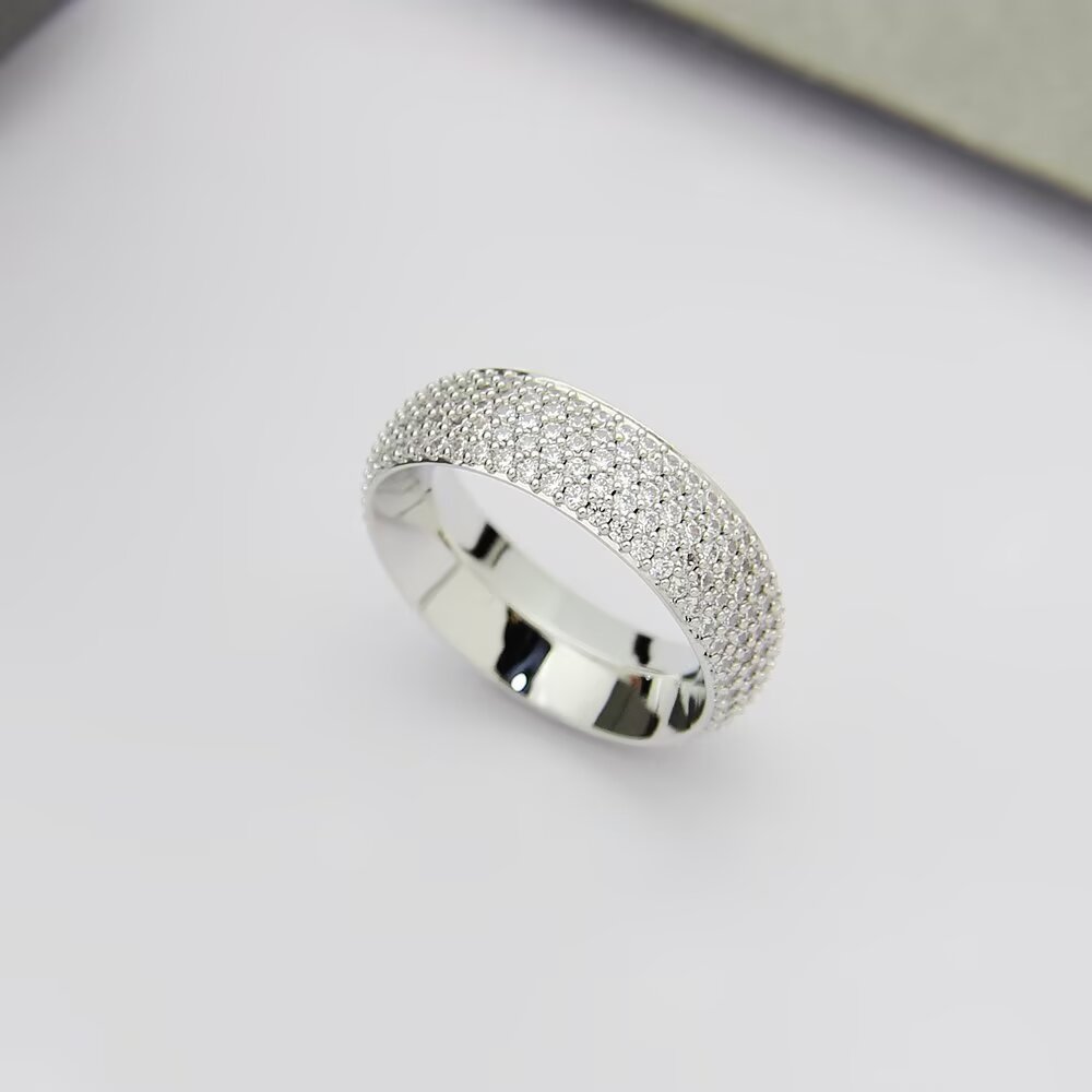 Messika Divine Enigma ring White gold yellow gold rose gold with pave white diamonds 6 7 8 9