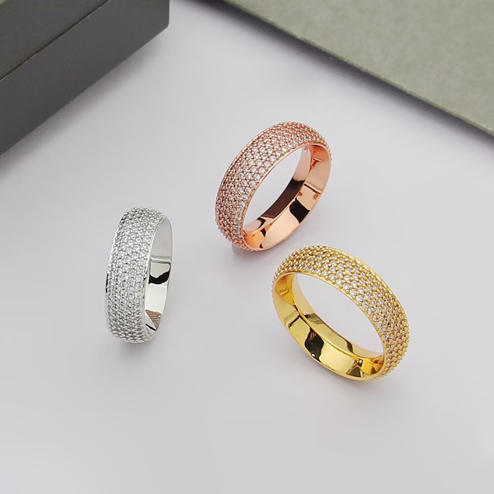 Messika Divine Enigma ring White gold yellow gold rose gold with pave white diamonds 6 7 8 9