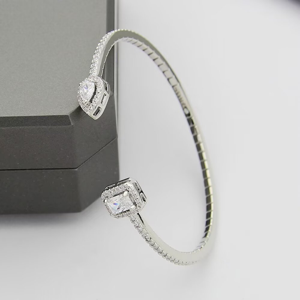 Messika My Twin bracelet Yellow gold rose gold white gold with clear diamond simulants 17cm