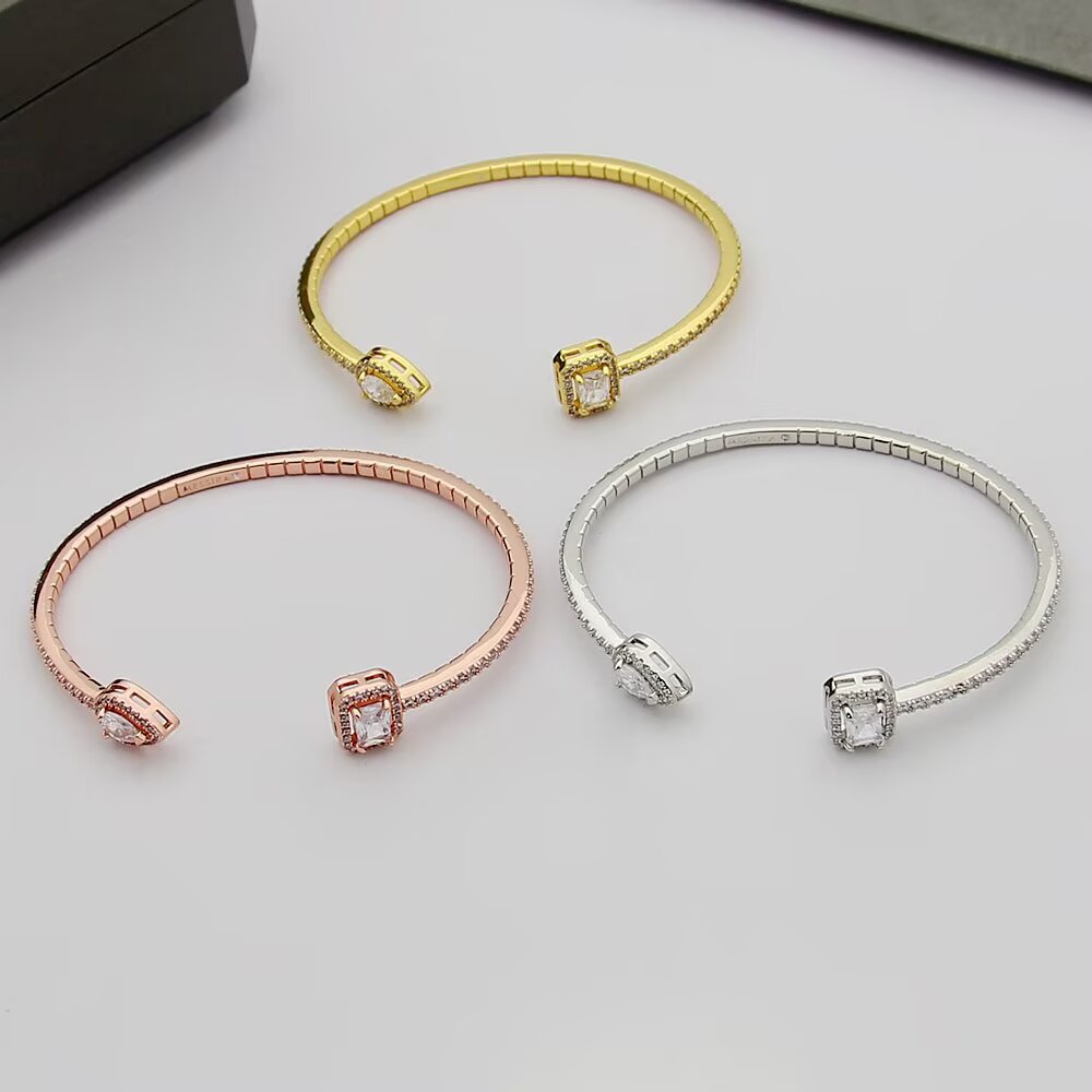 Messika My Twin bracelet Yellow gold rose gold white gold with clear diamond simulants 17cm