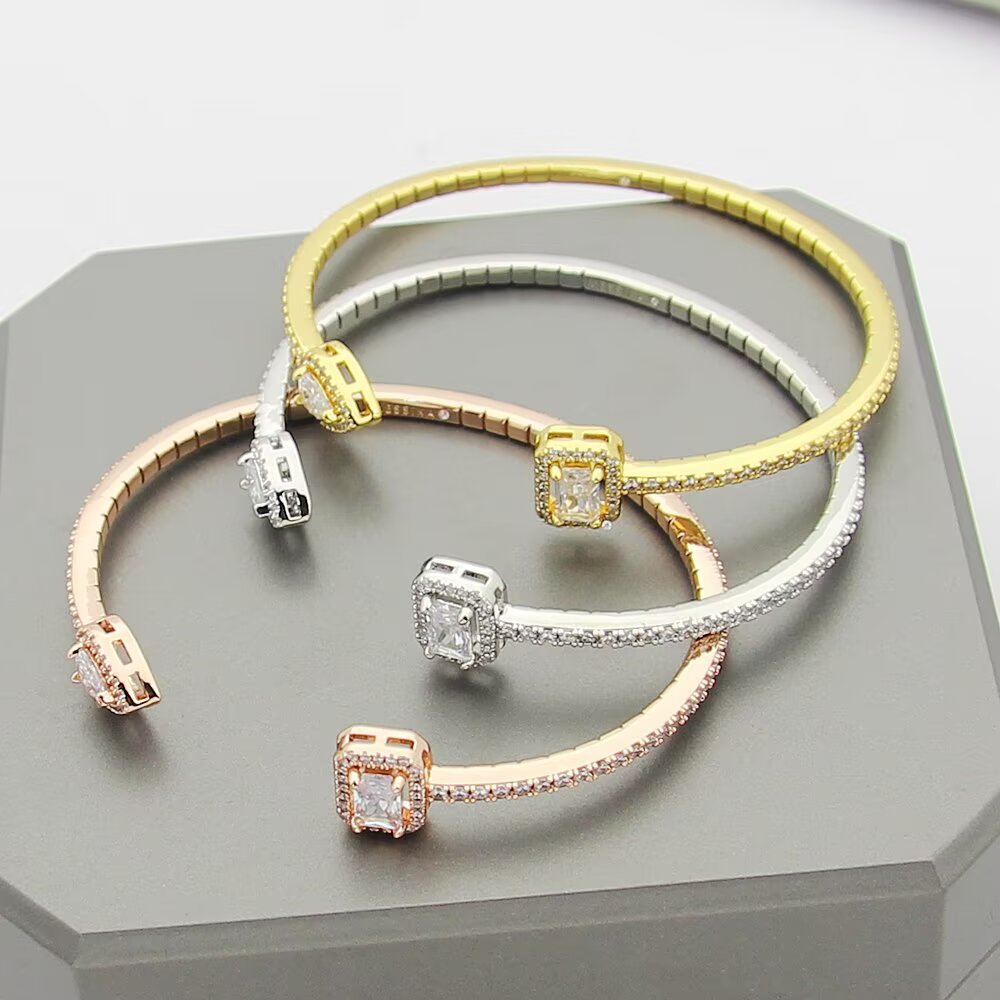Messika My Twin bracelet Yellow gold rose gold white gold with clear diamond simulants 17cm