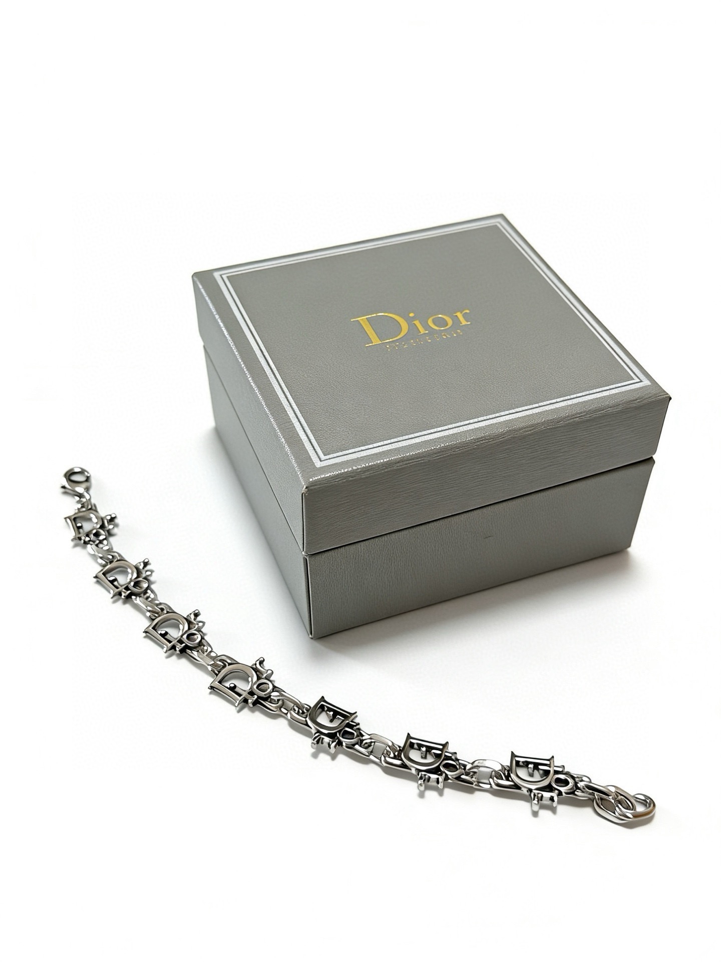 Dior Dio r evolution Logo Charm Chain Bracelet bracelet Antique silver-toned metal no accent stones 19cm