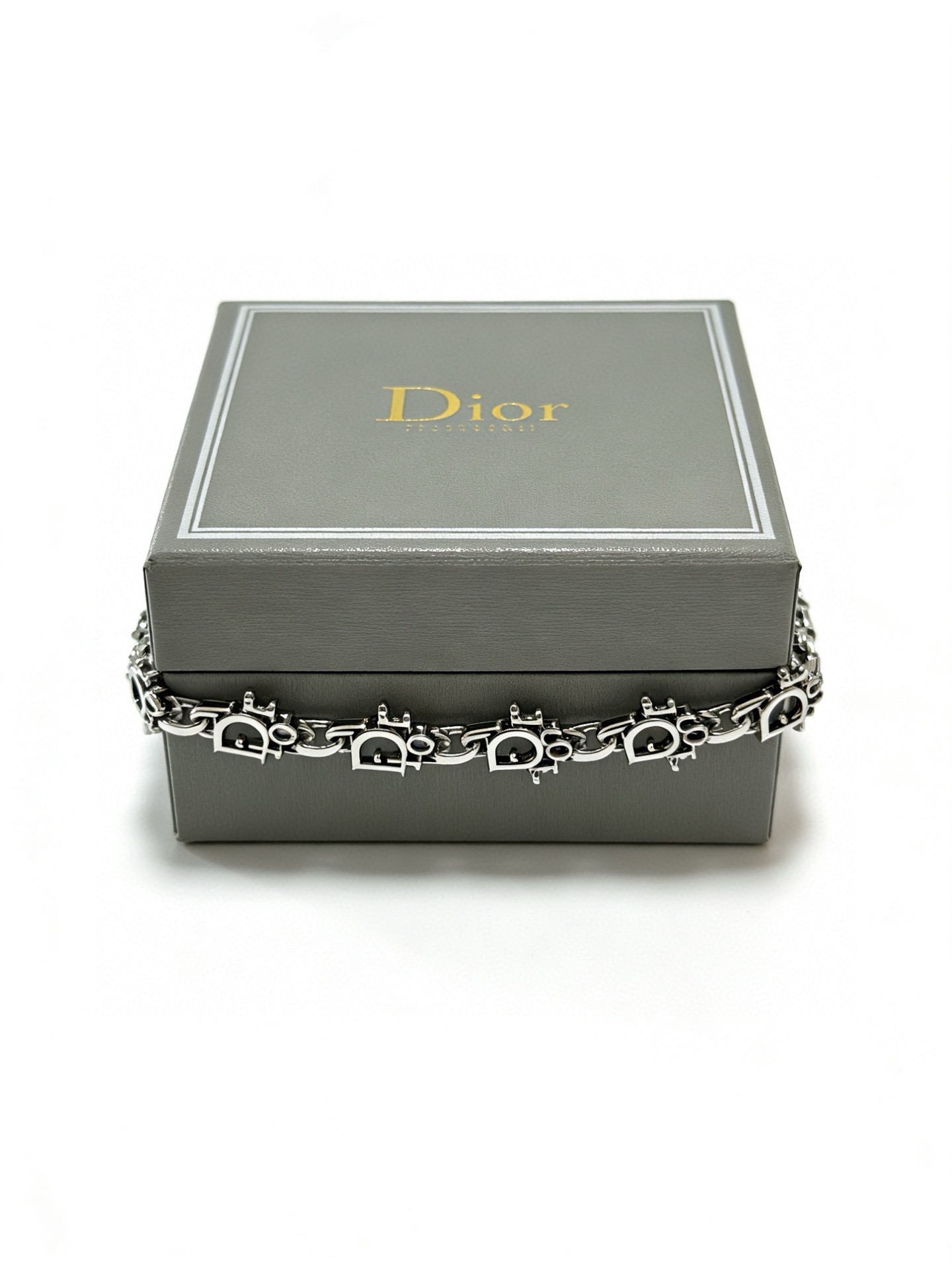 Dior Dio r evolution Logo Charm Chain Bracelet bracelet Antique silver-toned metal no accent stones 19cm