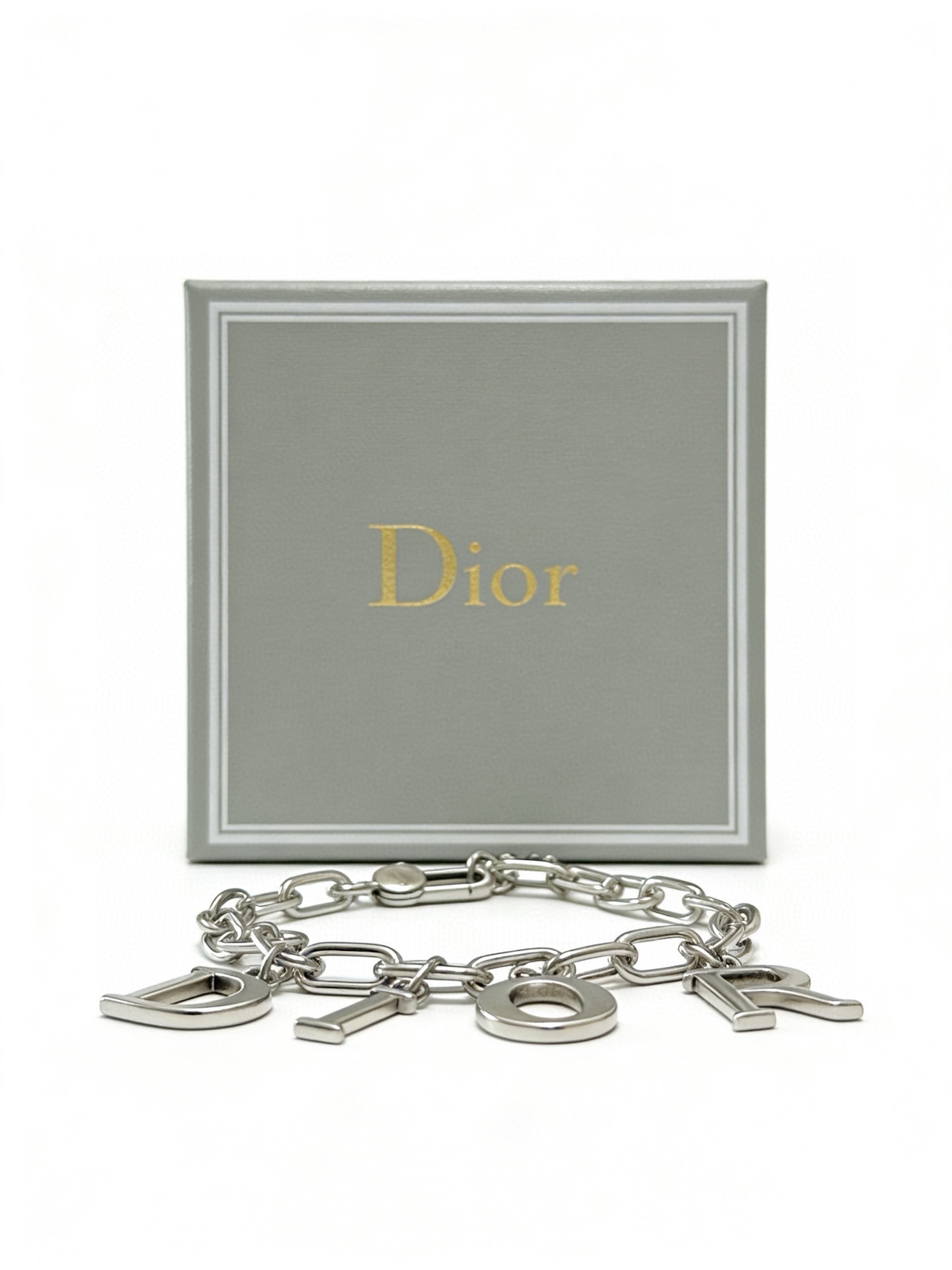 Dior Dio r evolution Letter Charm Bracelet bracelet Silver-toned metal no additional gemstones 18cm