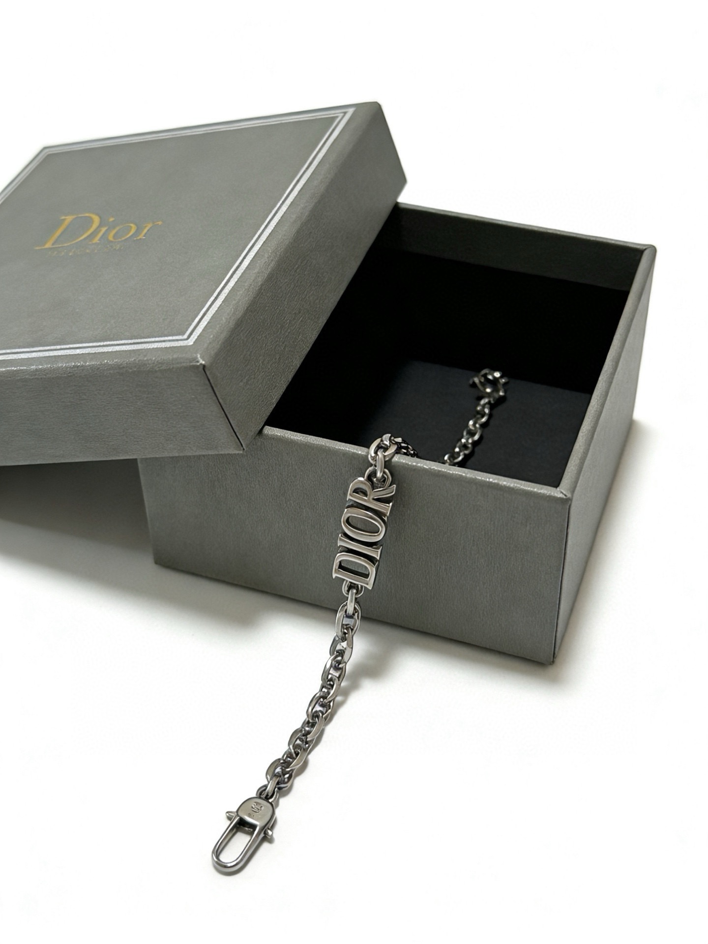 Dior Dio r evolution Logo Chain Bracelet bracelet Silver-tone metal no accent stones 19cm