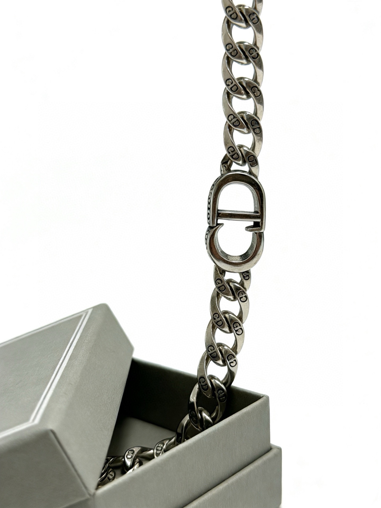 Dior CD Icon Chain Link Bracelet bracelet Antique silver-tone metal no accent stones 21cm