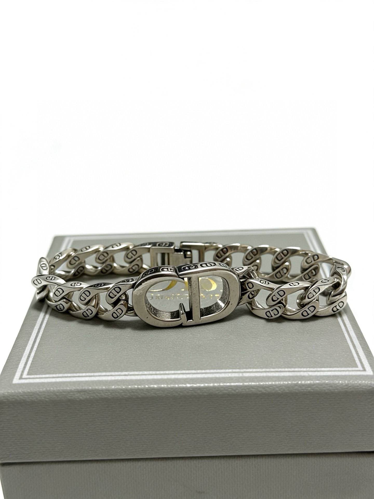 Dior CD Icon Chain Link Bracelet bracelet Antique silver-tone metal no accent stones 21cm