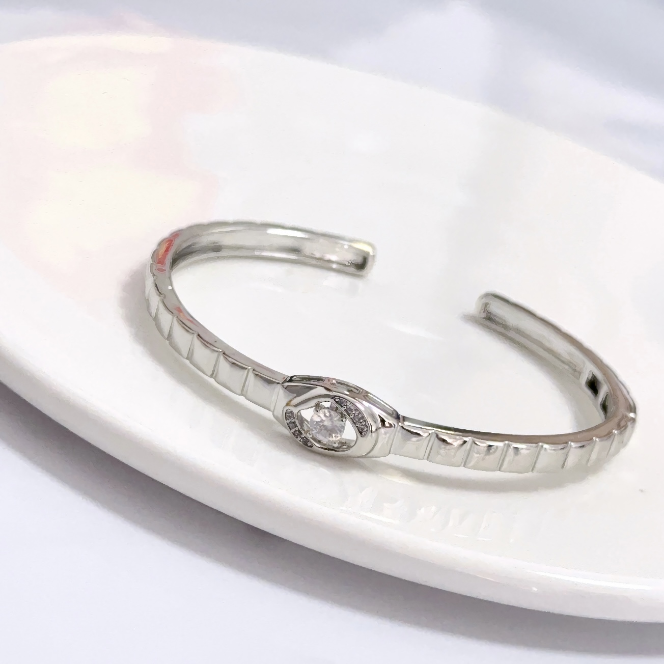 Piaget Possession bracelet silver white gold with clear diamond 17cm