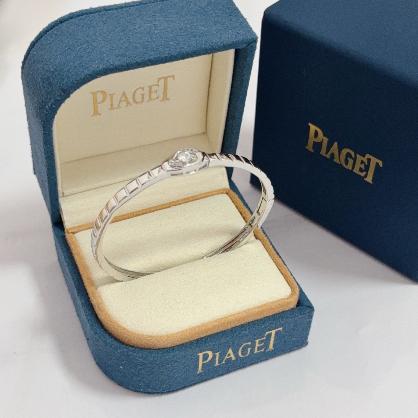Piaget Possession bracelet silver white gold with clear diamond 17cm