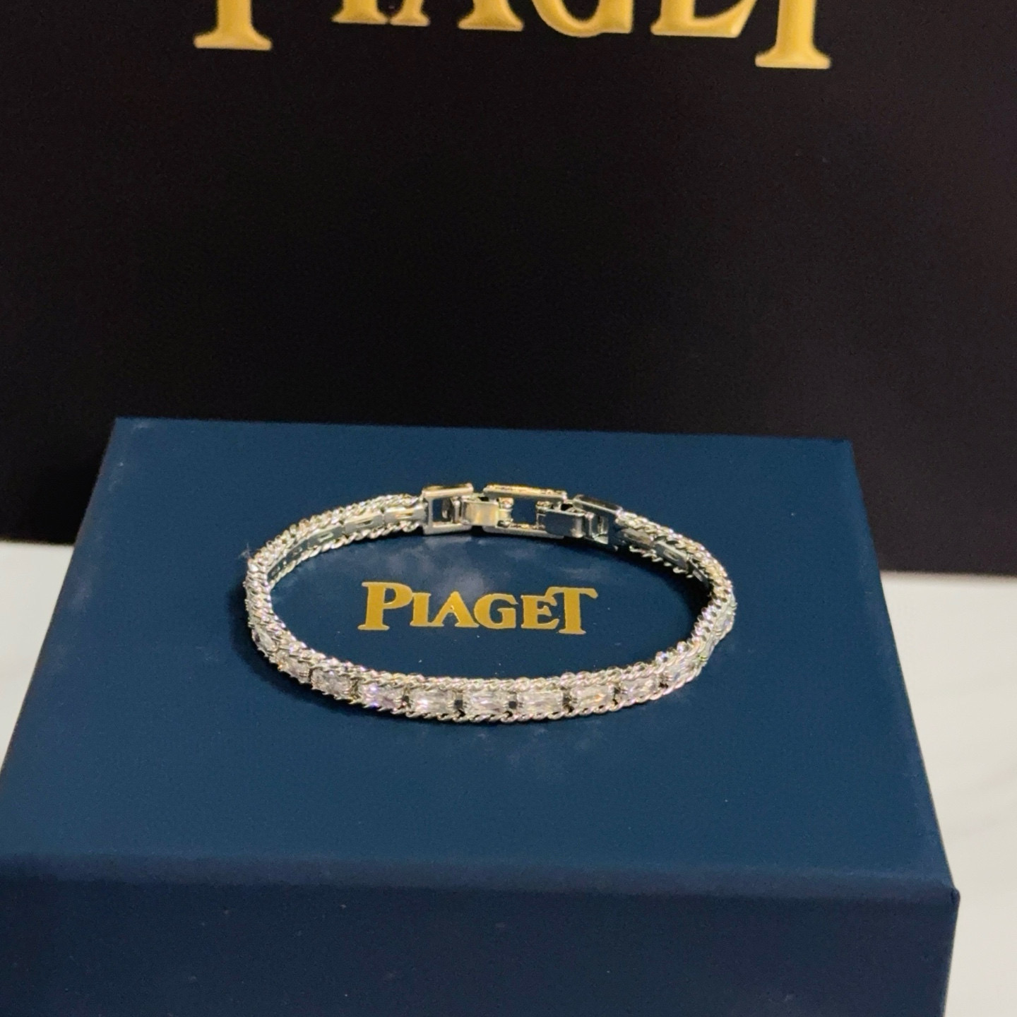 Piaget Diamond Line Bracelet bracelet 18k white gold clear diamond 17cm