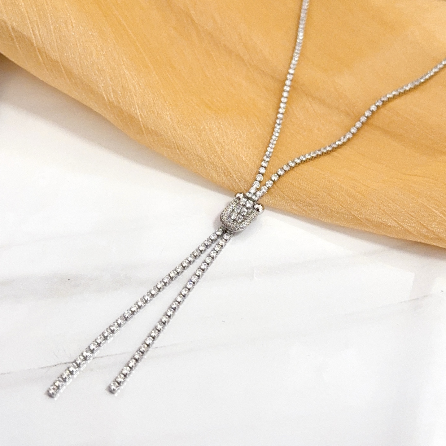 Piaget Lariat Diamond Necklace necklace White gold with clear diamonds 42cm