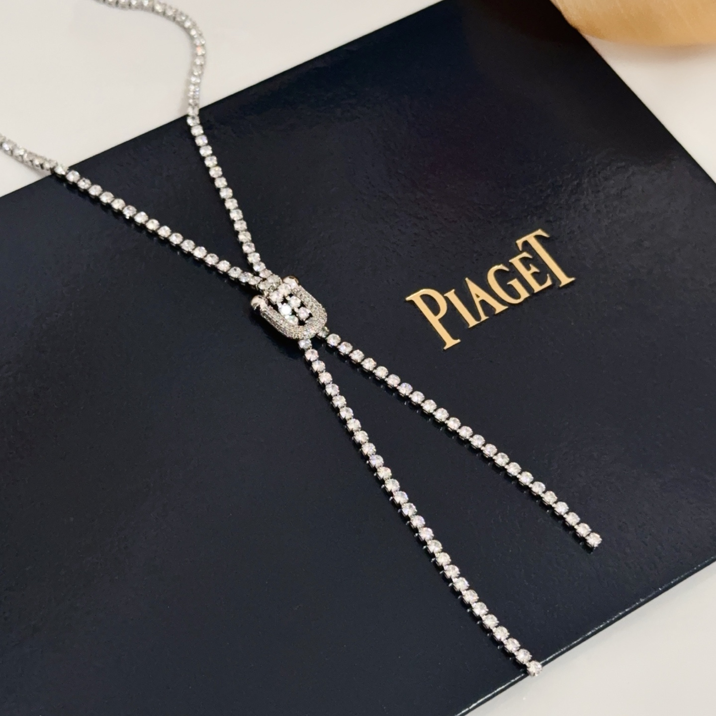Piaget Lariat Diamond Necklace necklace White gold with clear diamonds 42cm