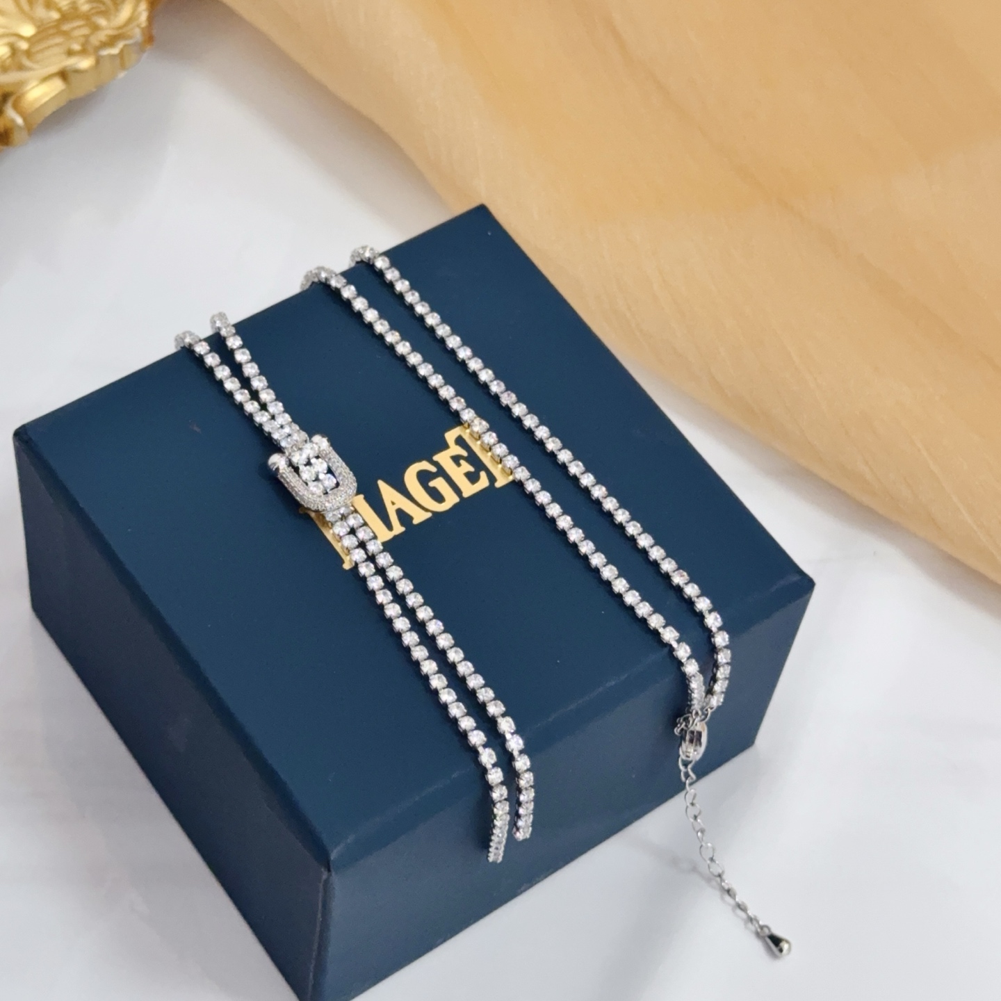 Piaget Lariat Diamond Necklace necklace White gold with clear diamonds 42cm