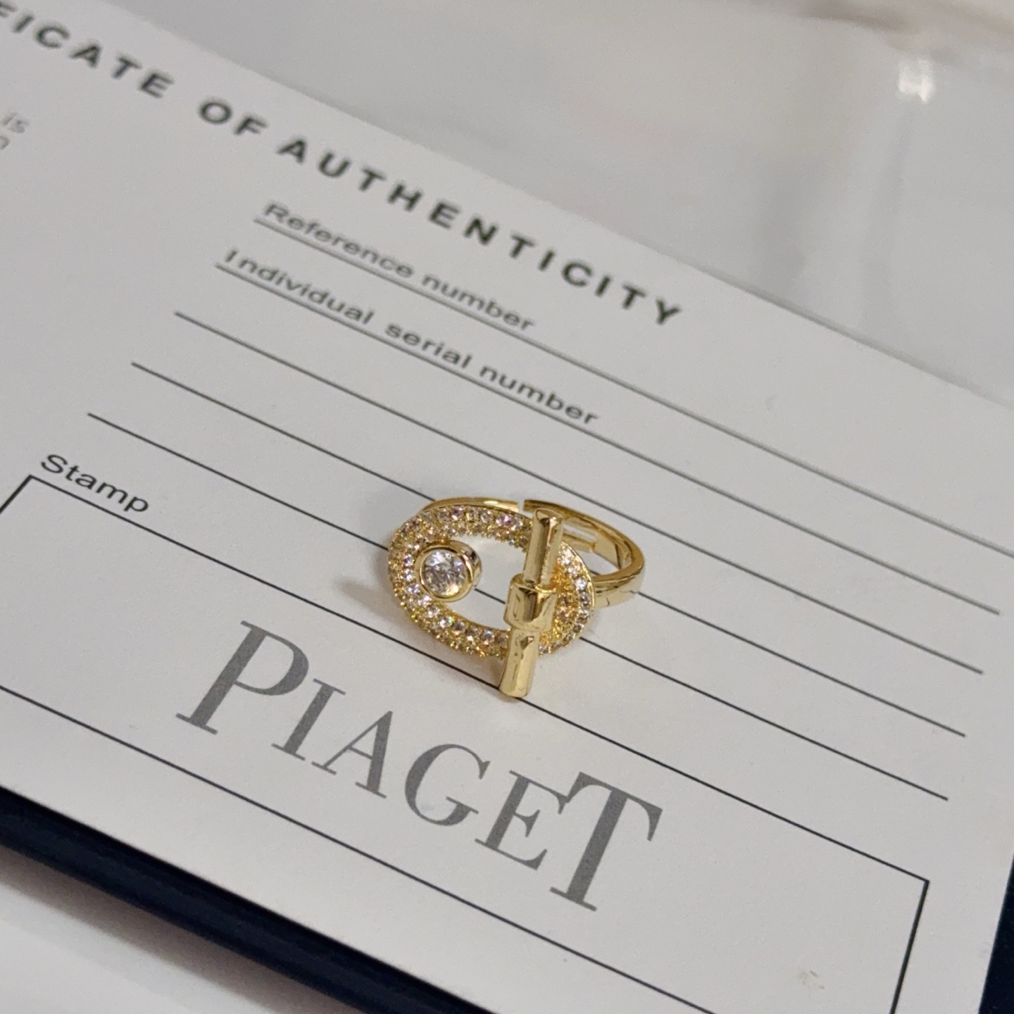Piaget Possession ring yellow gold clear diamond EU 52