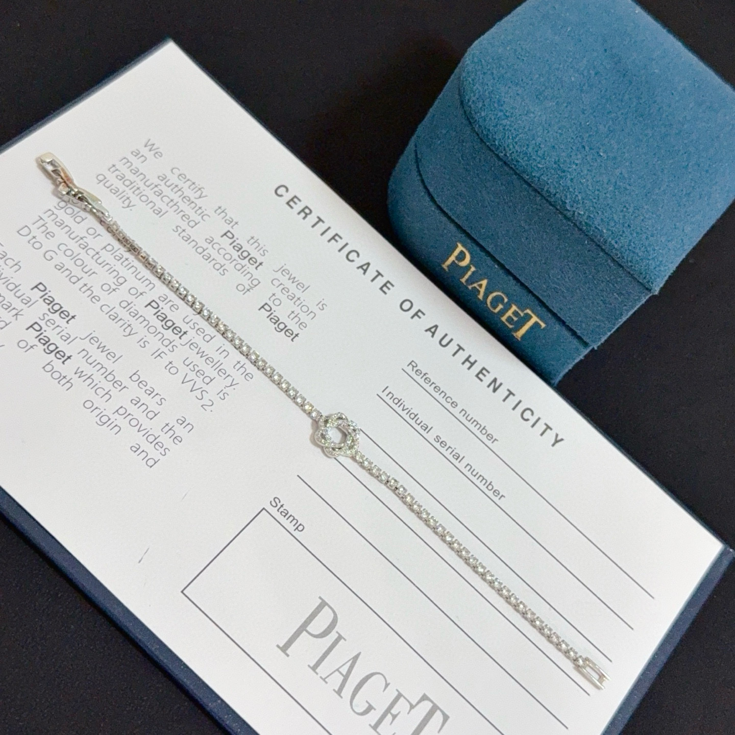 Piaget Rose bracelet White gold with clear diamonds 17cm
