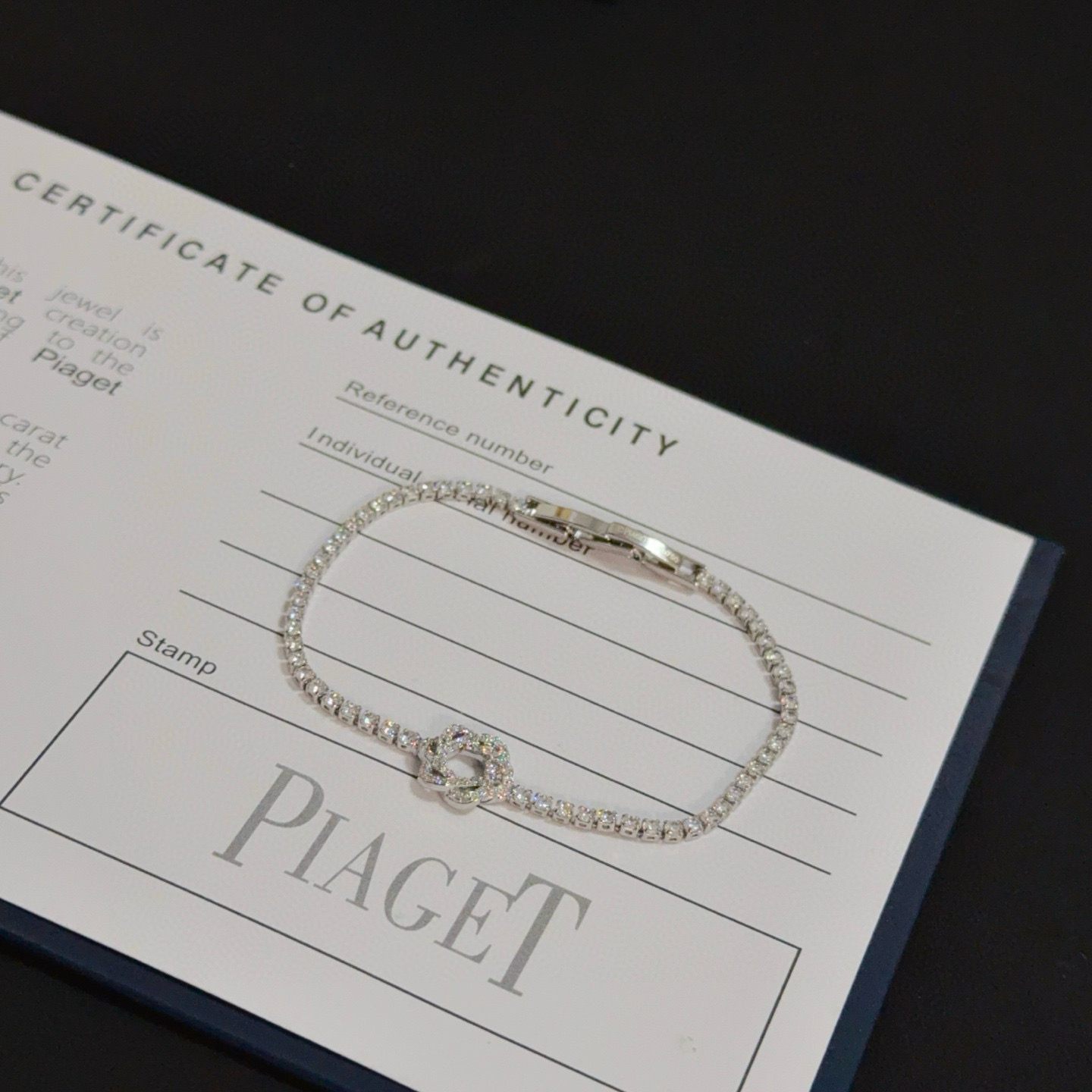 Piaget Rose bracelet White gold with clear diamonds 17cm