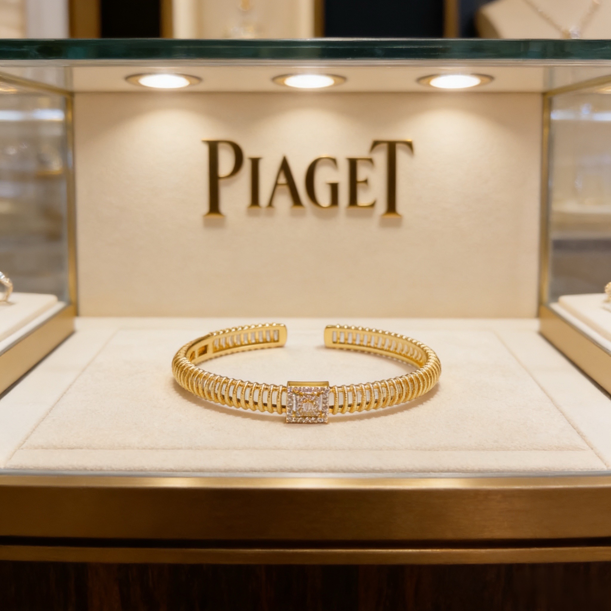 Piaget Extremely Piaget bracelet 18k yellow gold with clear diamond accents 16cm