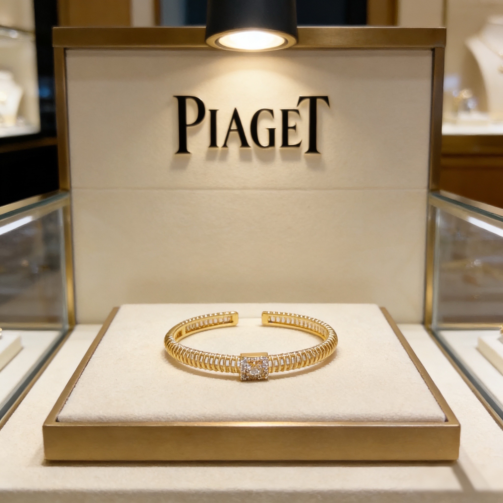 Piaget Extremely Piaget bracelet 18k yellow gold with clear diamond accents 16cm