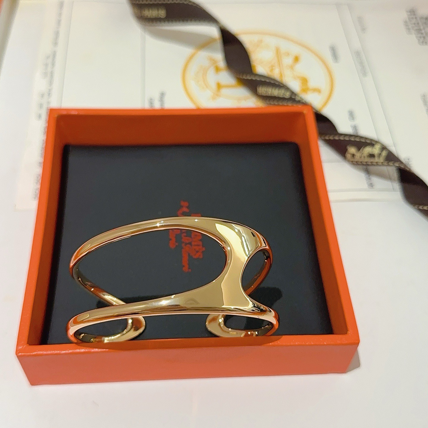 Pulsera Hermes Chaine d Ancre Punk oro rosa de 18k 17cm