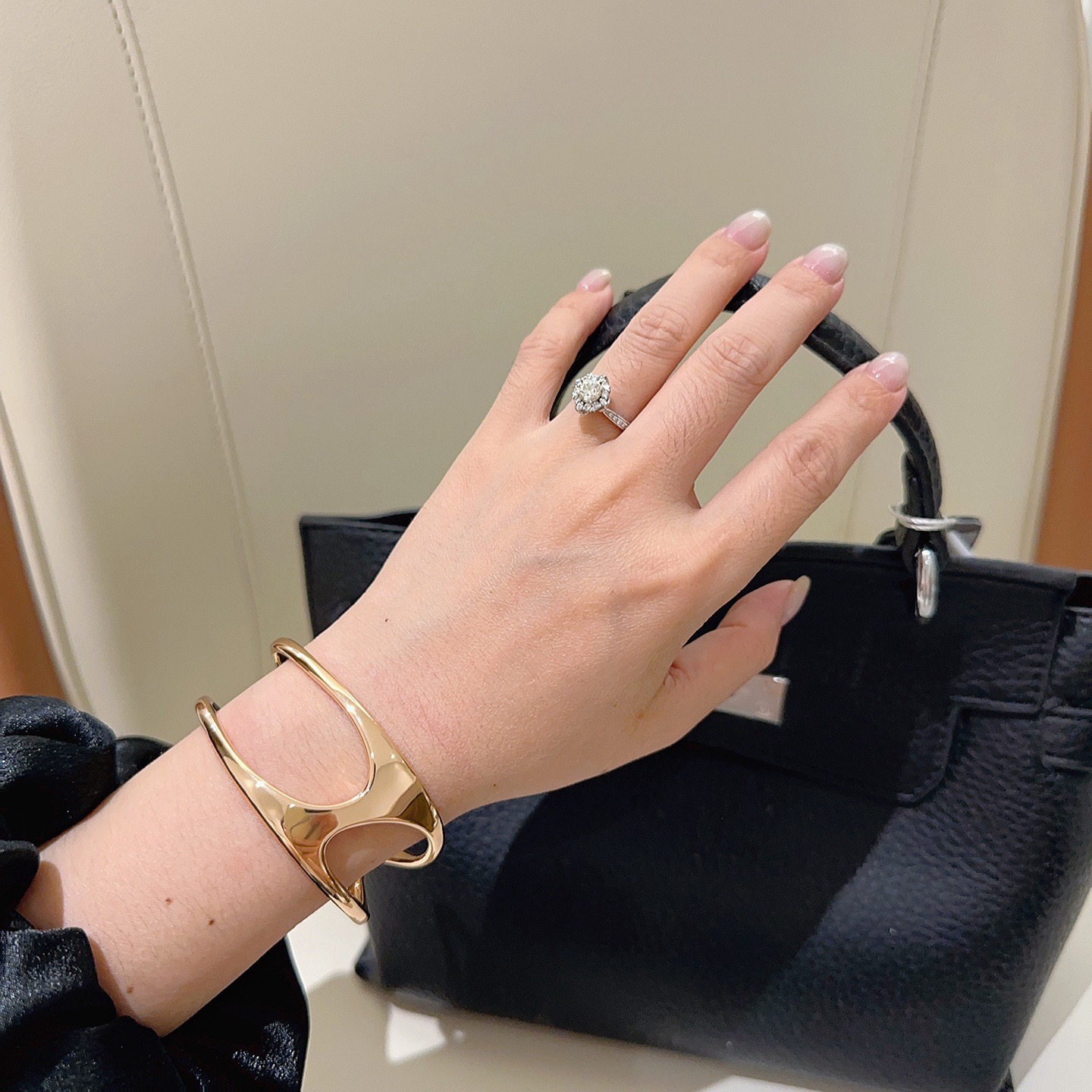 Pulsera Hermes Chaine d Ancre Punk oro rosa de 18k 17cm
