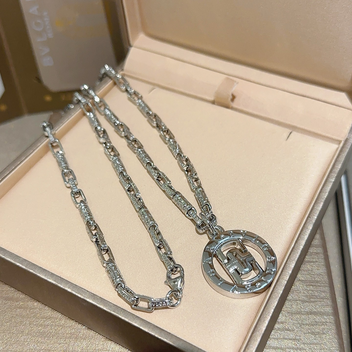 Bvlgari Bvlgari Bvlgari necklace silver-toned metal 50cm