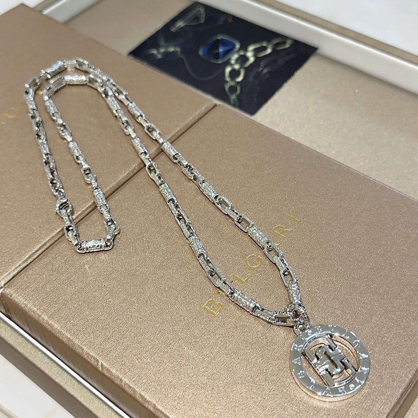 Bvlgari Bvlgari Bvlgari necklace silver-toned metal 50cm