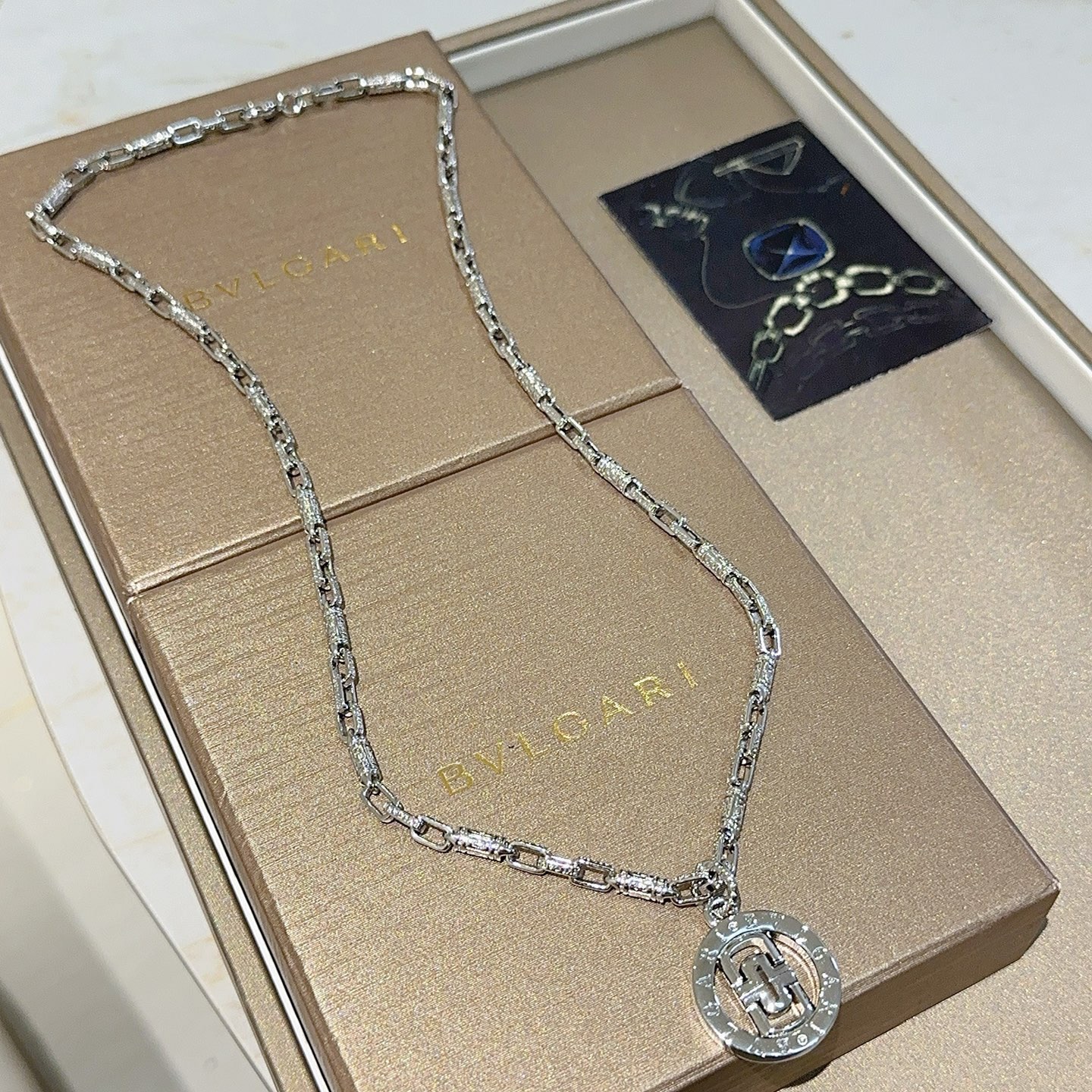 Bvlgari Bvlgari Bvlgari necklace silver-toned metal 50cm